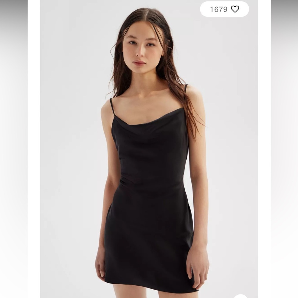 Urban Outfitters black Mallory cowl neck slip dress (no longer sold!)